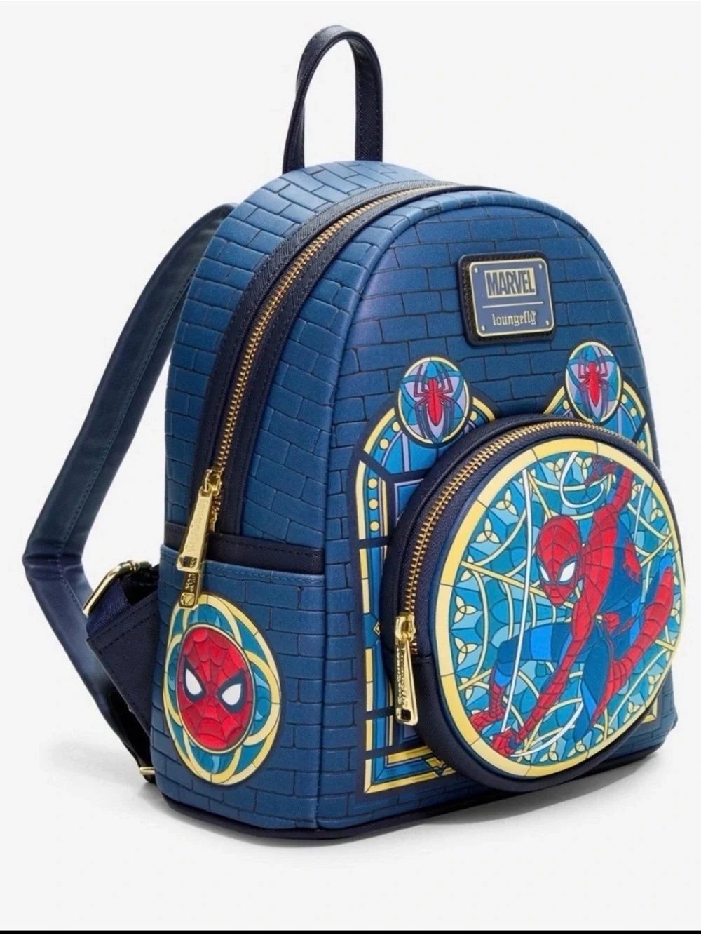 Loungefly Spider-Man Stained Glass Mini Backpack